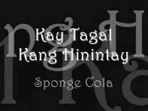 Sponge cola kay tagal kang hinintay